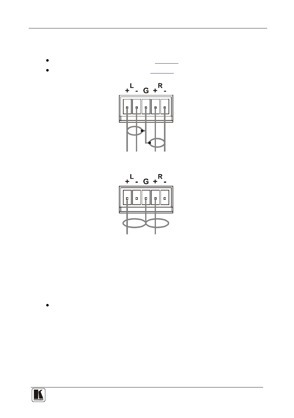 3 connecting a pc or controller to the rs-232 port, Connecting a pc or controller to the rs-232 port, Figure 5: connecting an unbalanced output | Kramer Electronics VP-4x8AK User Manual | Page 17 / 56