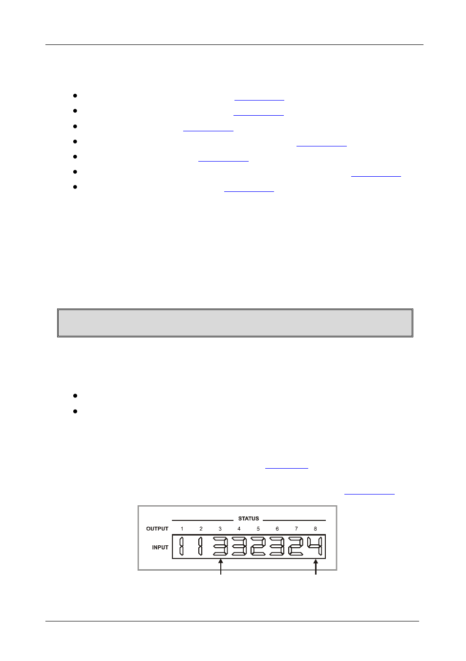 7 operating the vp-4x8ak, 1 switching an input to an output, 2 understanding the 7-segment displays | 1 the status 7-segment display, Operating the vp-4x8ak, Switching an input to an output, Understanding the 7-segment displays, The status 7-segment display, N 7.2.1, 7operating the vp-4x8ak | Kramer Electronics VP-4x8AK User Manual | Page 24 / 56