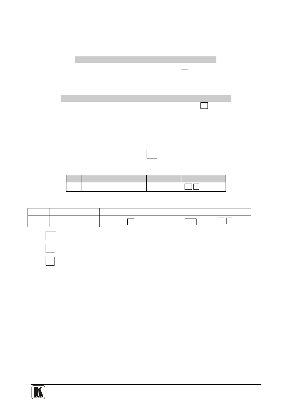 1 protocol 3000 syntax, 2 command parts details, Protocol 3000 syntax | Command parts details, Host message format, Device long response ( echoing command ) | Kramer Electronics VP-4x8AK User Manual | Page 45 / 56
