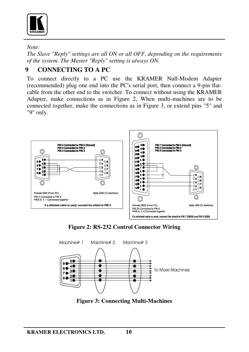 9 connecting to a pc | Kramer Electronics VP-61xl User Manual | Page 11 / 16