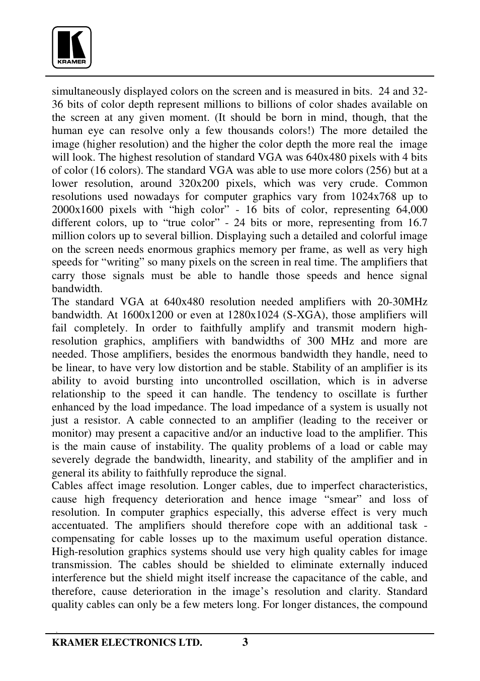 Kramer Electronics VP-61xl User Manual | Page 4 / 16