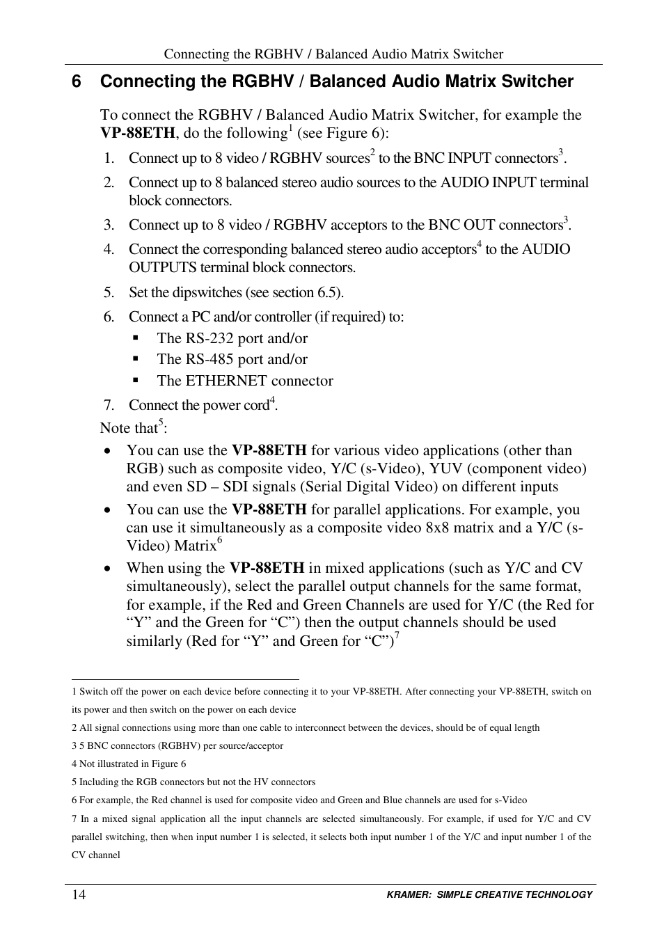 Kramer Electronics VP-84ETH User Manual | Page 17 / 40