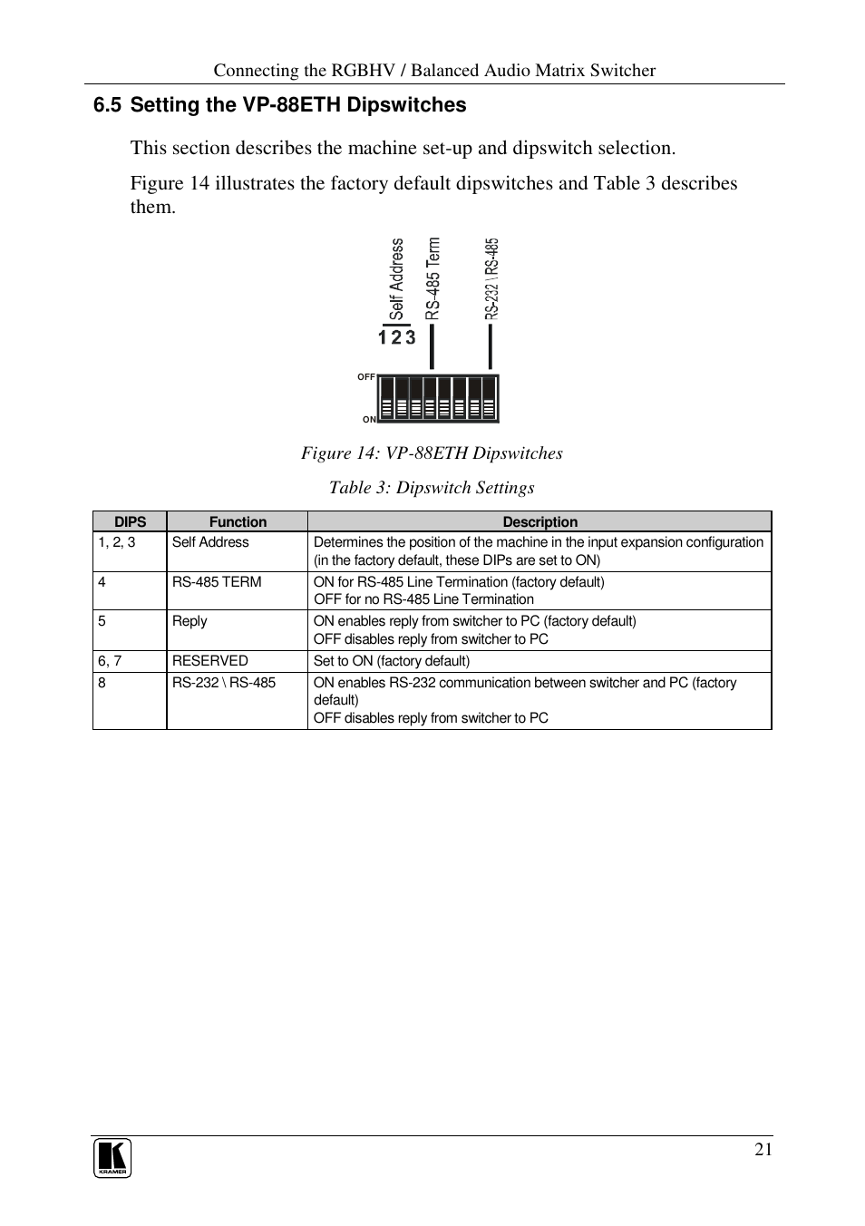 Kramer Electronics VP-84ETH User Manual | Page 24 / 40