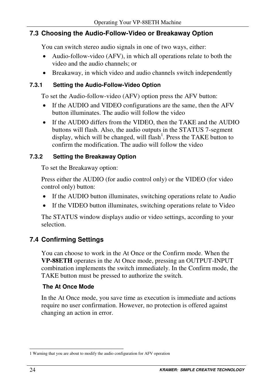 Kramer Electronics VP-84ETH User Manual | Page 27 / 40