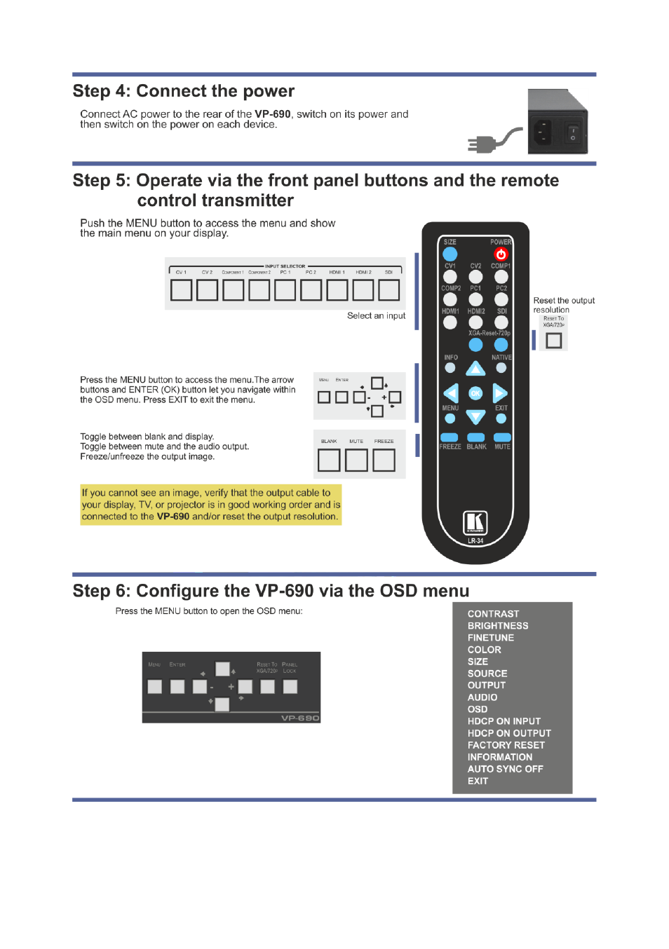 Kramer Electronics VP-690 User Manual | Page 3 / 29