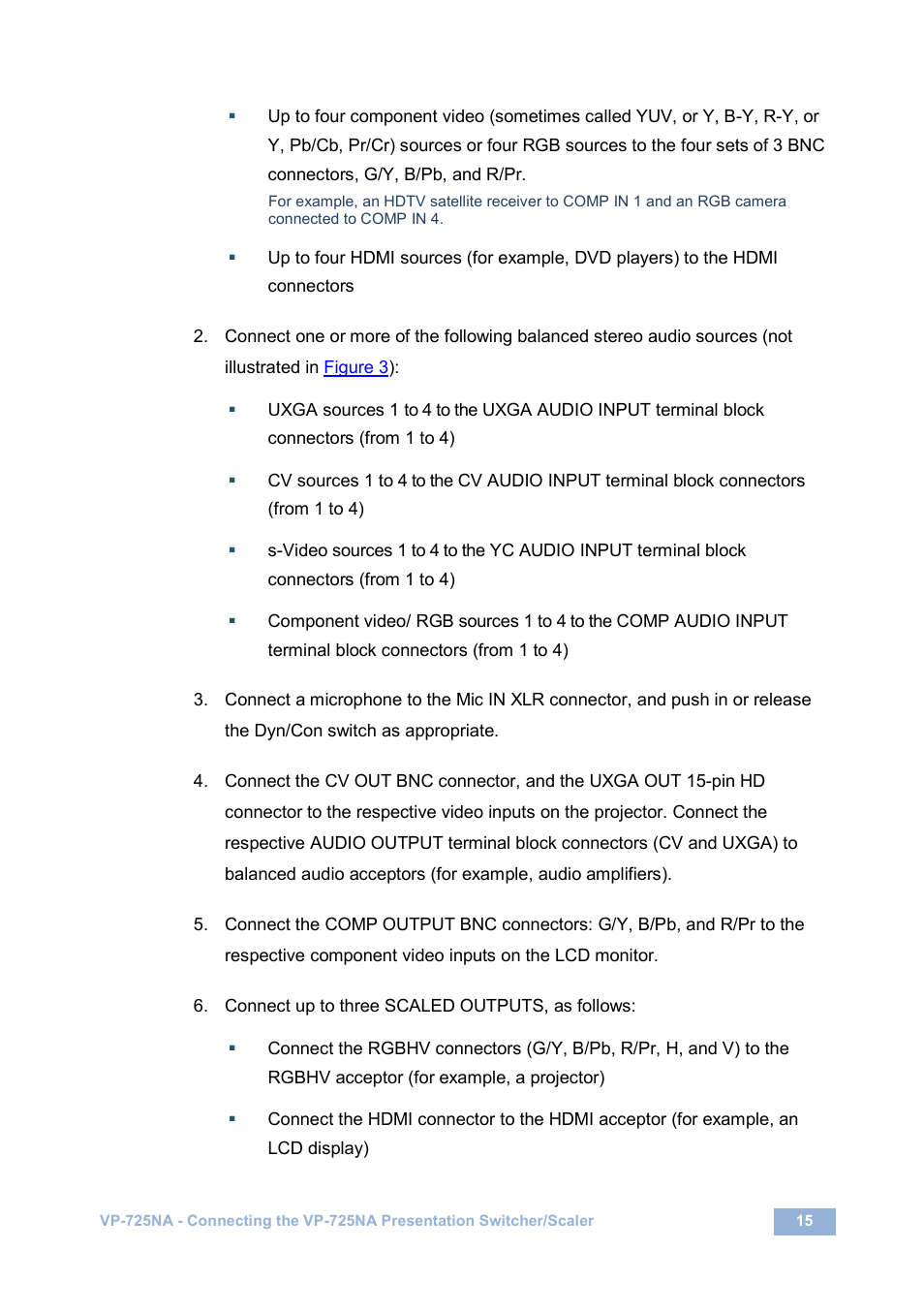Kramer Electronics VP-725NA User Manual | Page 20 / 73