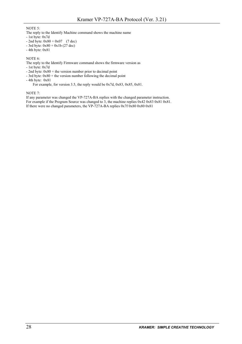 Kramer Electronics VP-727A-BA User Manual | Page 30 / 32