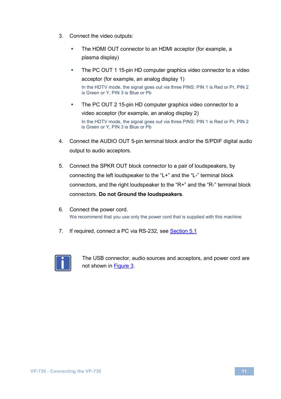 Kramer Electronics VP-730 User Manual | Page 16 / 68