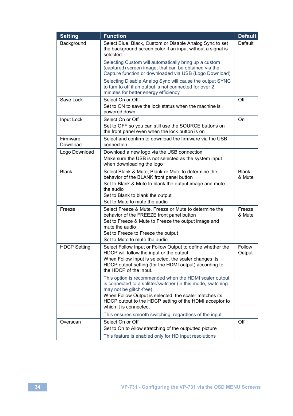 Ge 34 | Kramer Electronics VP-731 User Manual | Page 39 / 69