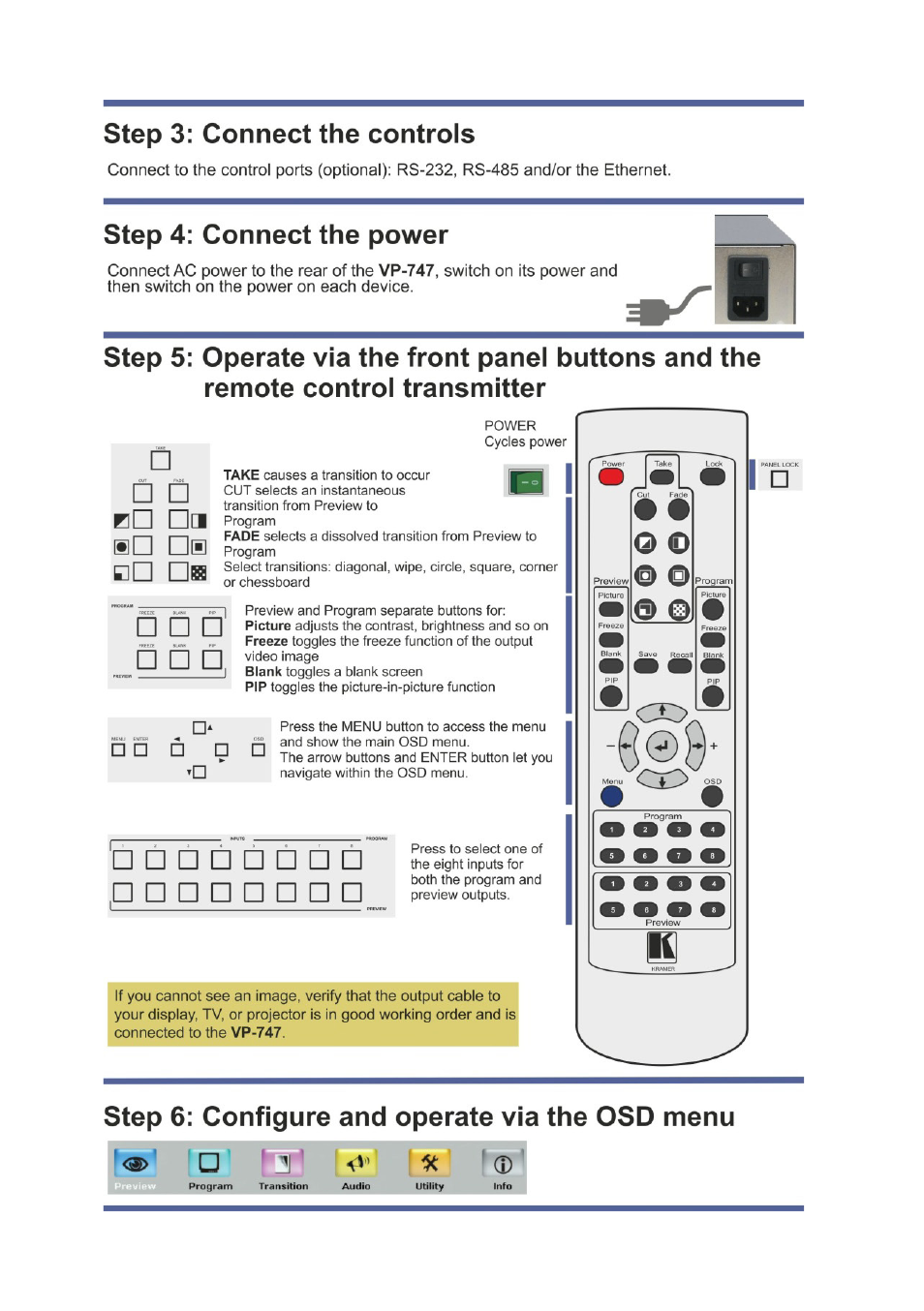 Kramer Electronics VP-747 User Manual | Page 3 / 65