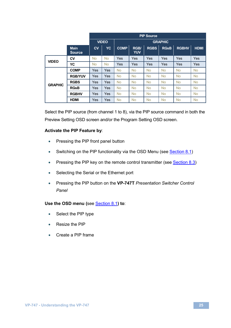 Kramer Electronics VP-747 User Manual | Page 30 / 65