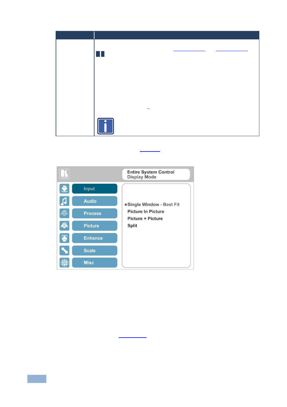 1 window customization, Figure 9: select the display mode, Figure 9 | Kramer Electronics VP-770 User Manual | Page 27 / 82