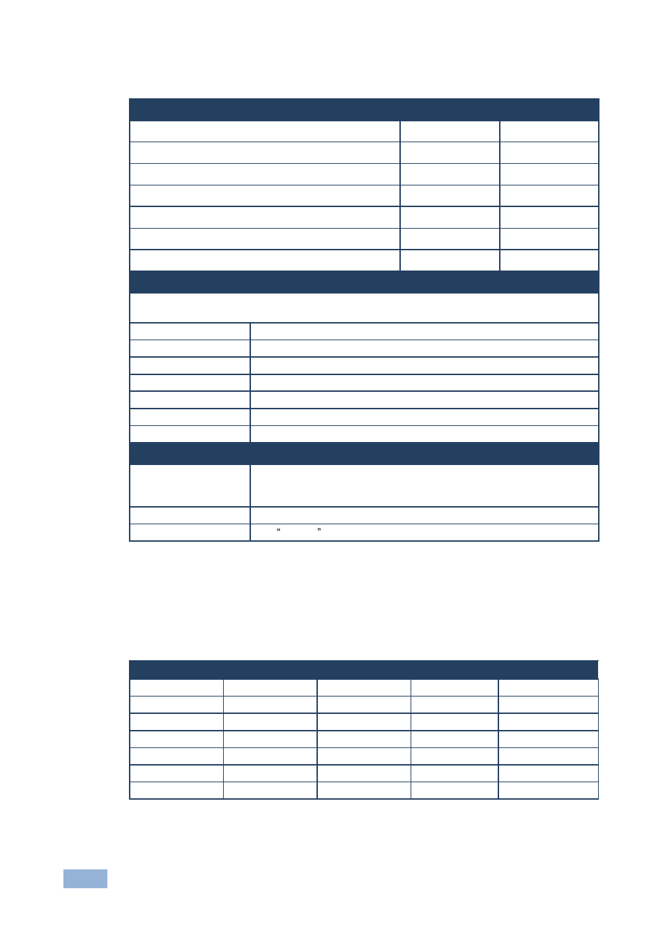 1 default communication parameters, 2 input resolutions, 1 pc input resolutions | Default communication parameters, Input resolutions | Kramer Electronics VP-770 User Manual | Page 63 / 82