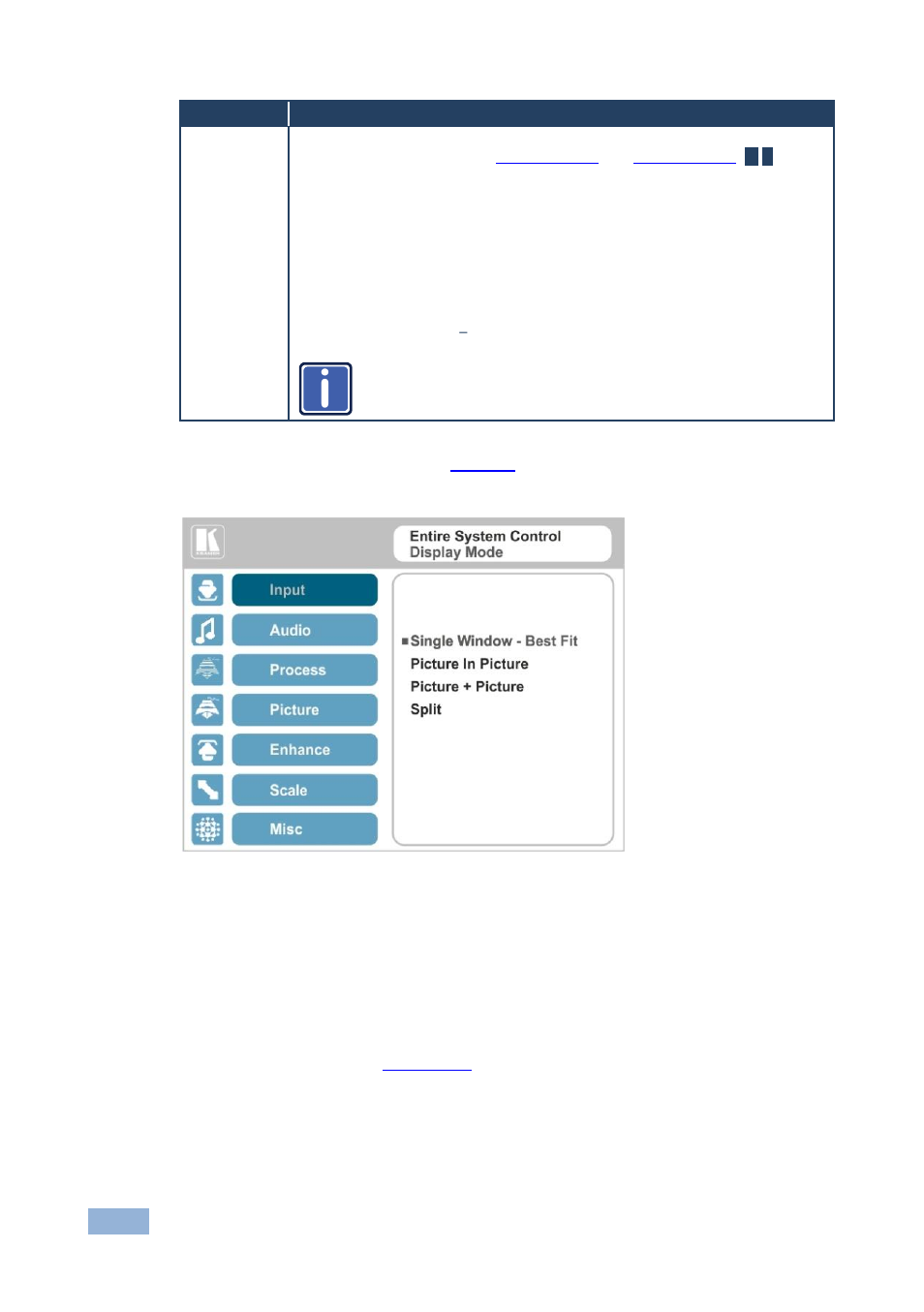 1 window customization, Figure 9: select the display mode, Figure 9 | Kramer Electronics VP-771 User Manual | Page 27 / 85