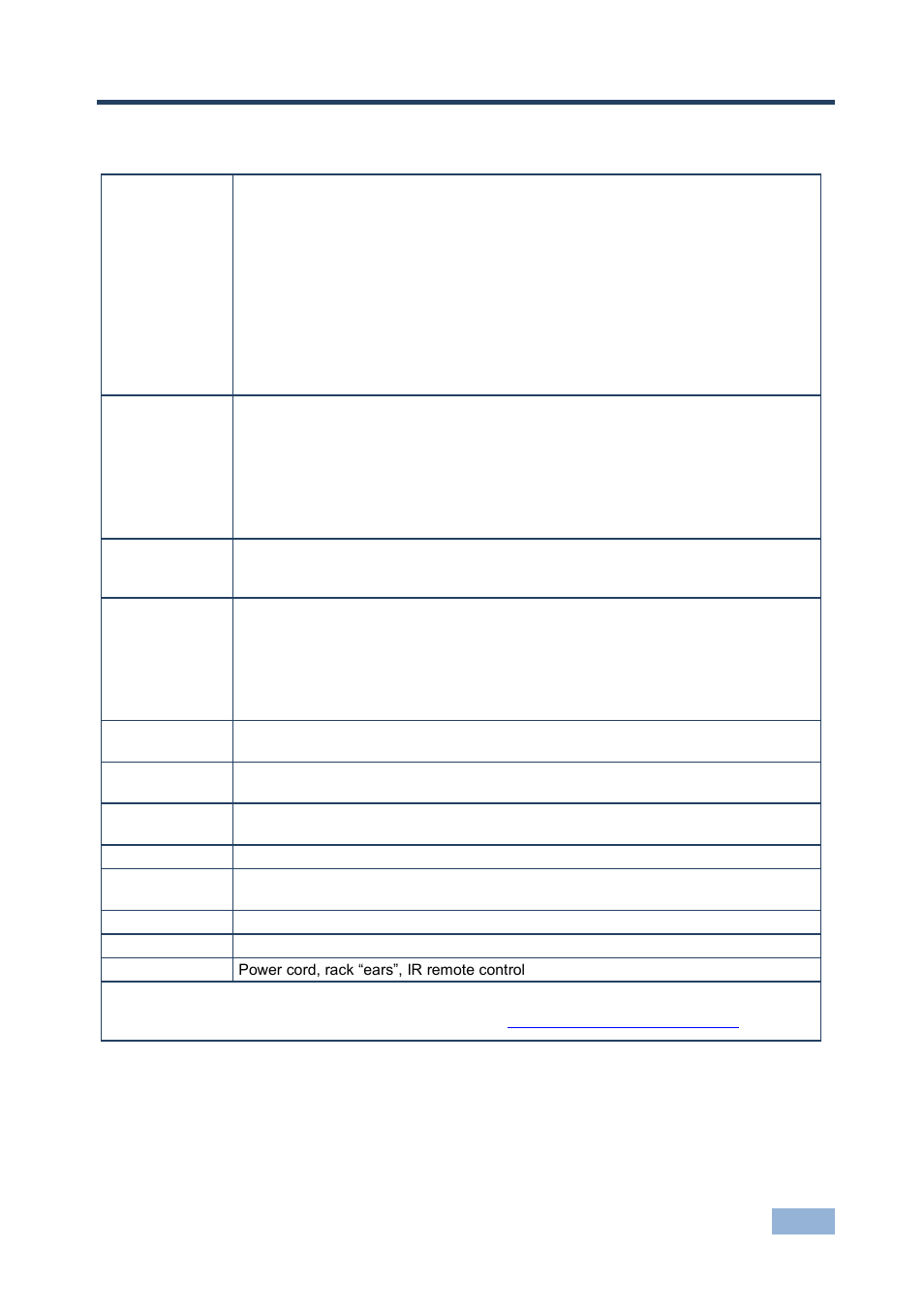 11 technical specifications, Technical specifications | Kramer Electronics VP-771 User Manual | Page 66 / 85