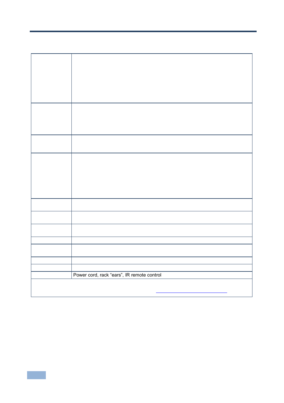 11 technical specifications, Technical specifications | Kramer Electronics VP-773AMP User Manual | Page 61 / 80