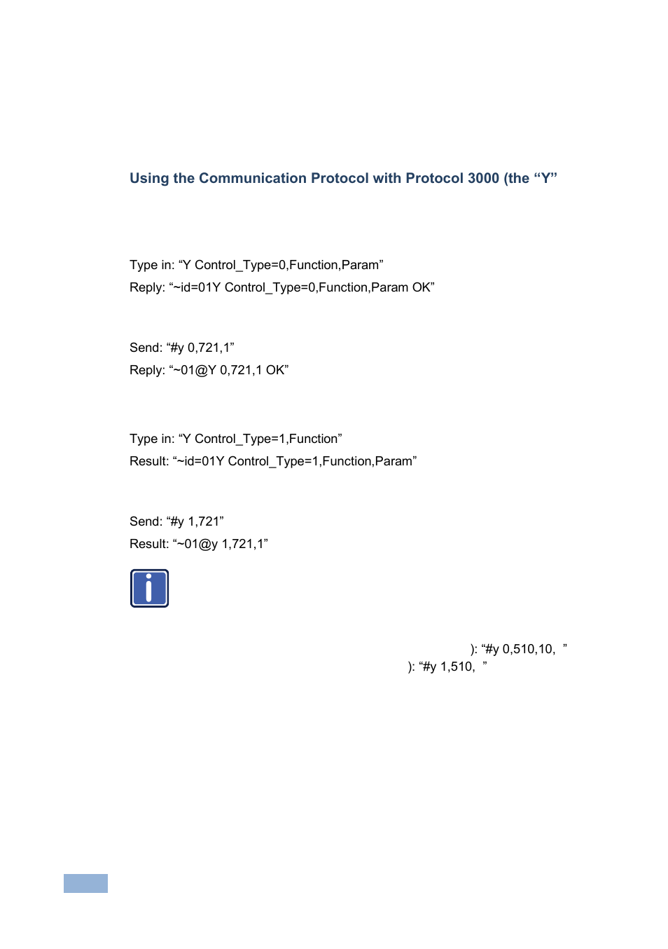 2 communication protocol: mimicking osd, Communication protocol: mimicking osd | Kramer Electronics VP-773AMP User Manual | Page 65 / 80
