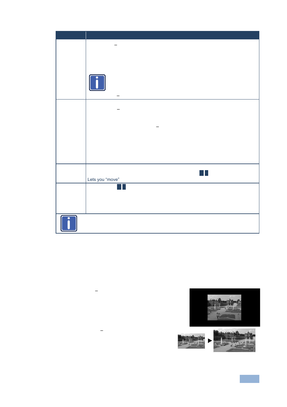 1 selecting the correct aspect ratio | Kramer Electronics VP-774AMP User Manual | Page 42 / 85