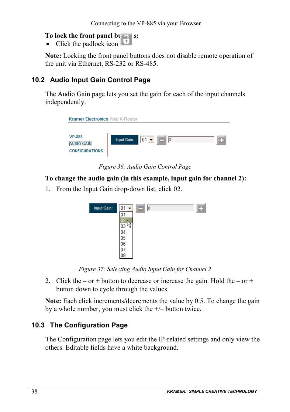 Figure 36 | Kramer Electronics VP-885 User Manual | Page 42 / 62