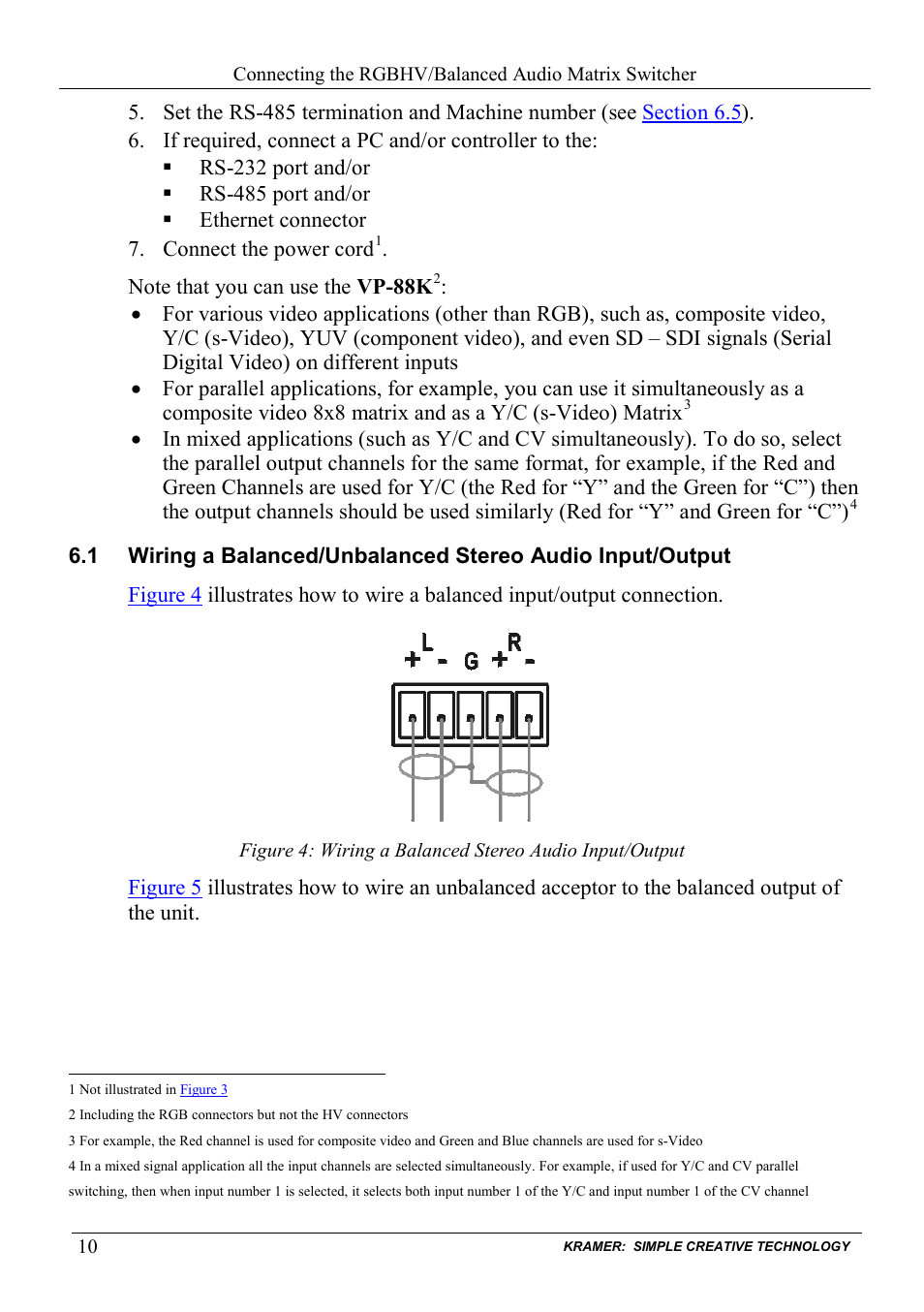 Figure 4, Figure 5 | Kramer Electronics VP-88K User Manual | Page 14 / 60