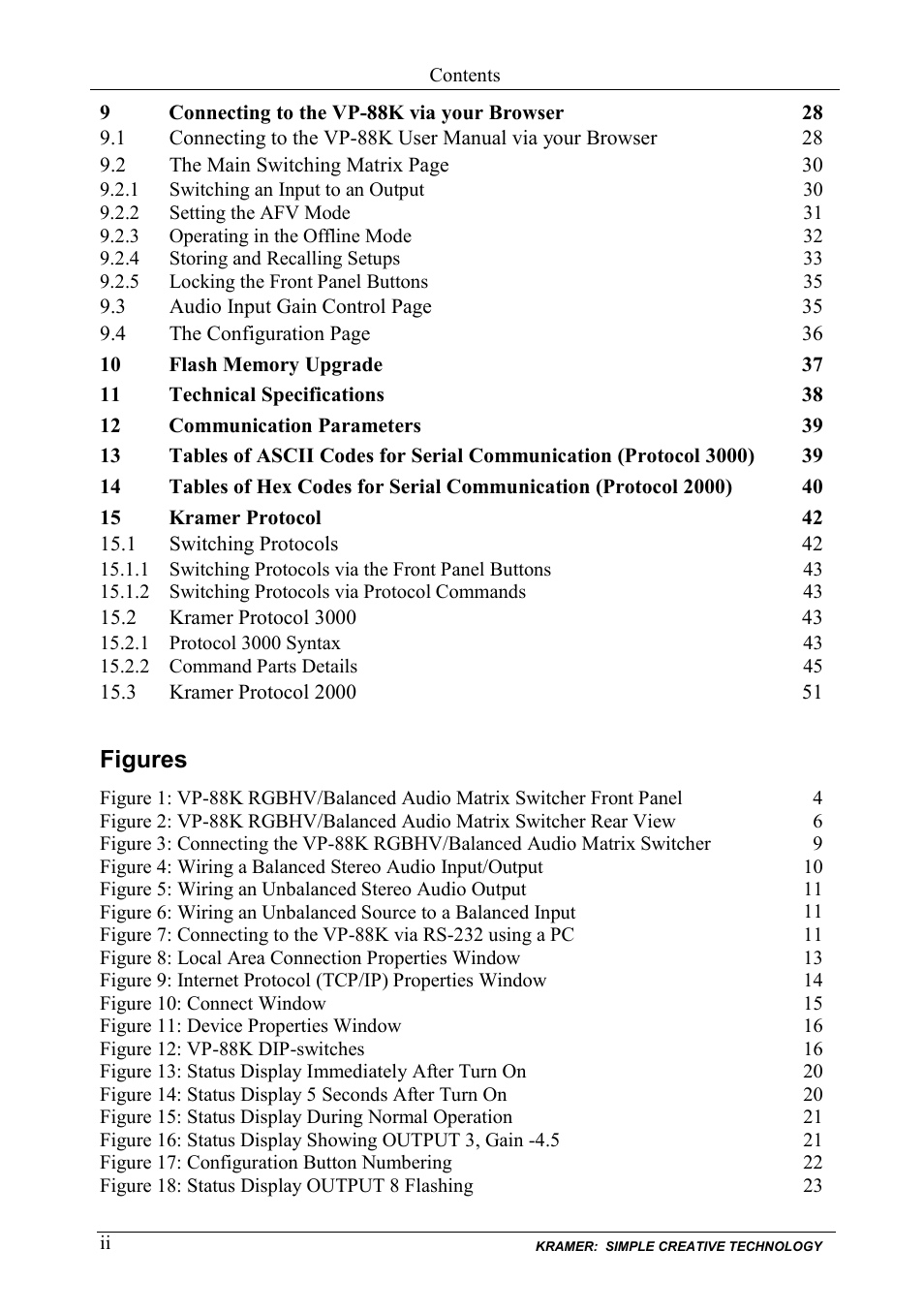Kramer Electronics VP-88K User Manual | Page 3 / 60