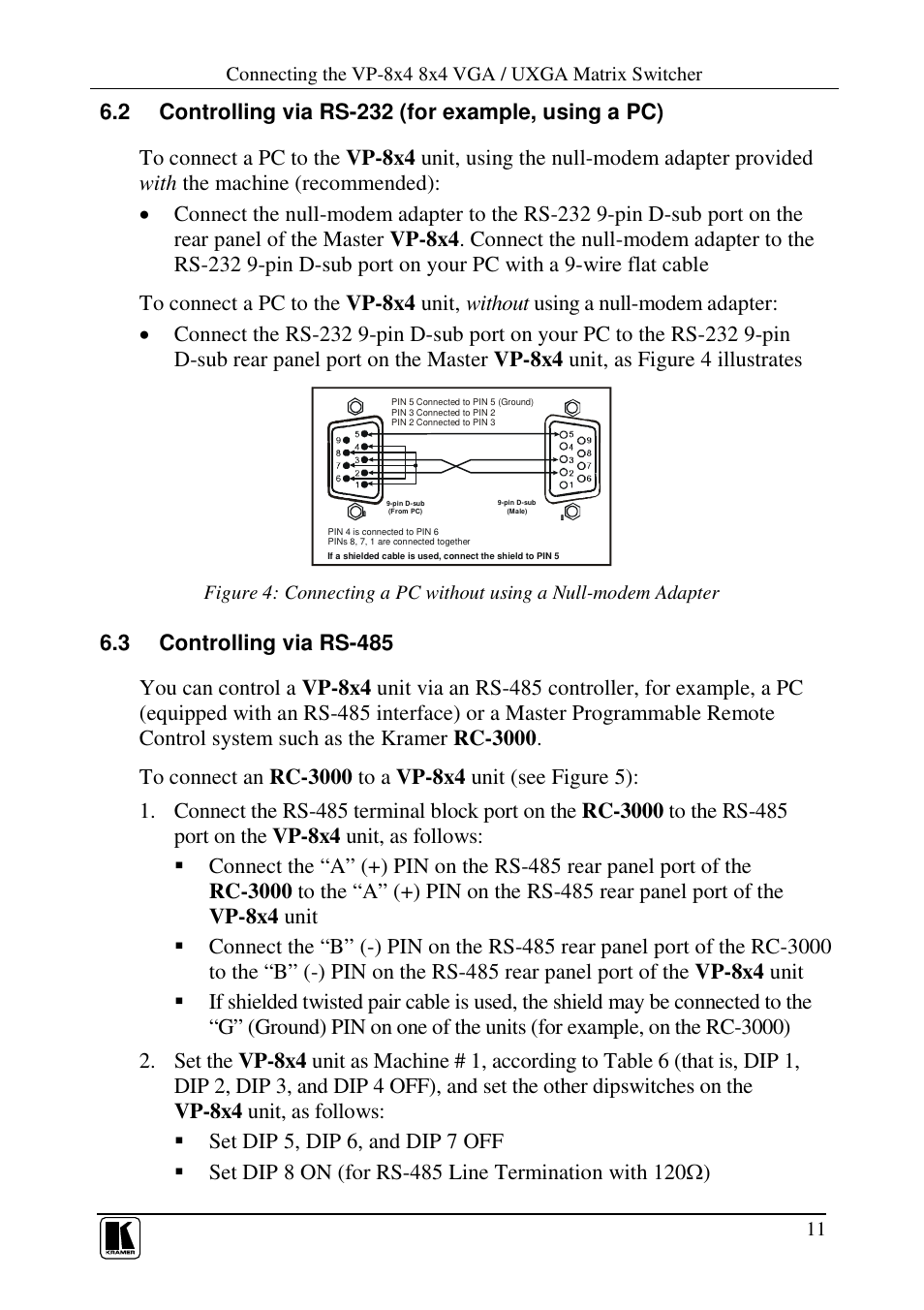 Kramer Electronics VP-8x4 User Manual | Page 14 / 34