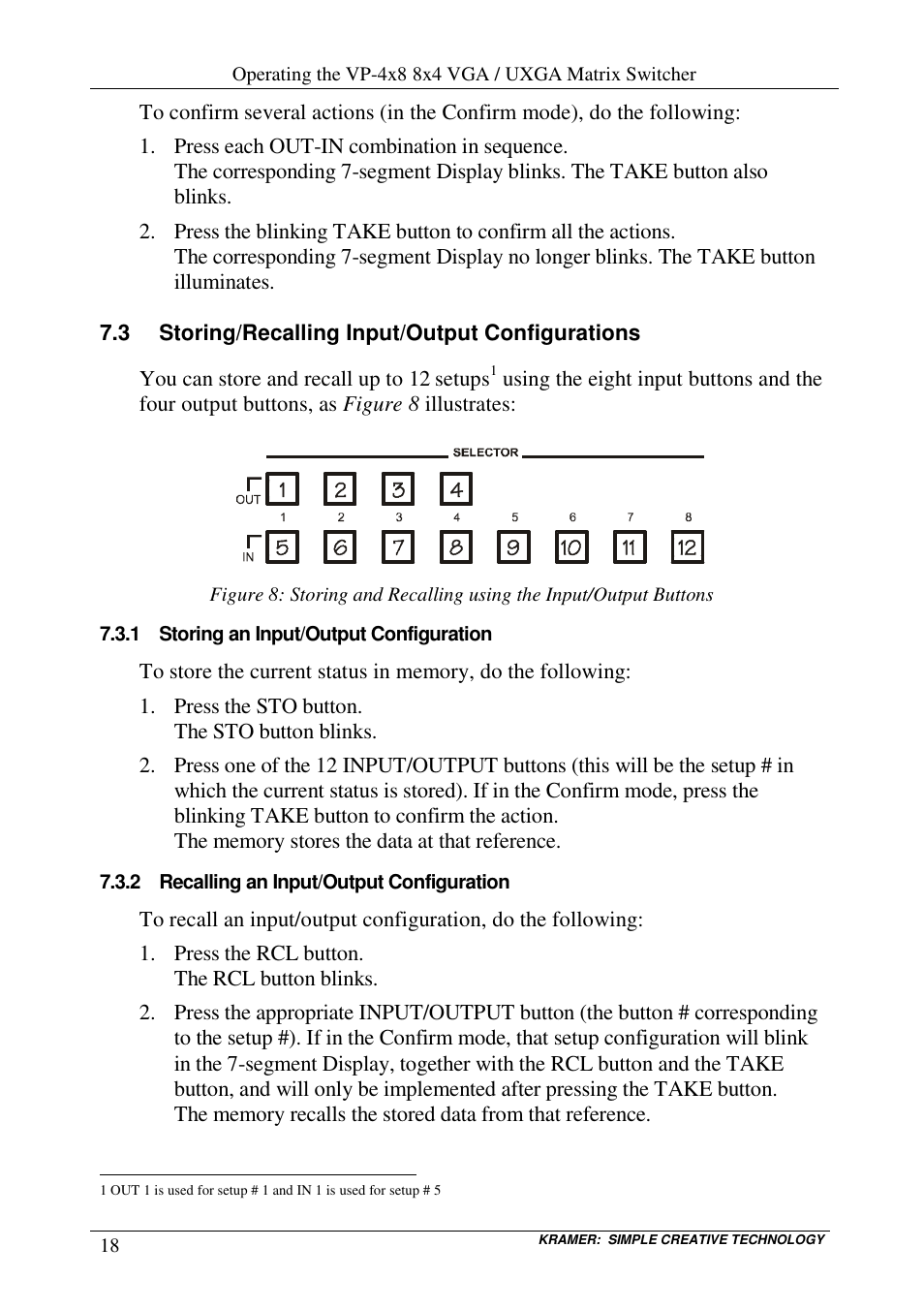 Kramer Electronics VP-8x4 User Manual | Page 21 / 34