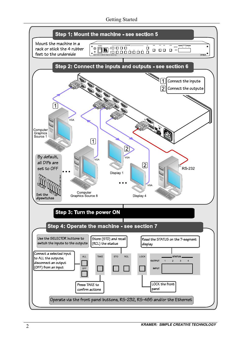 Kramer Electronics VP-8x4 User Manual | Page 5 / 34