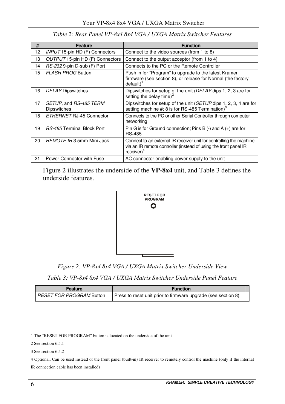 Your vp-8x4 8x4 vga / uxga matrix switcher | Kramer Electronics VP-8x4 User Manual | Page 9 / 34