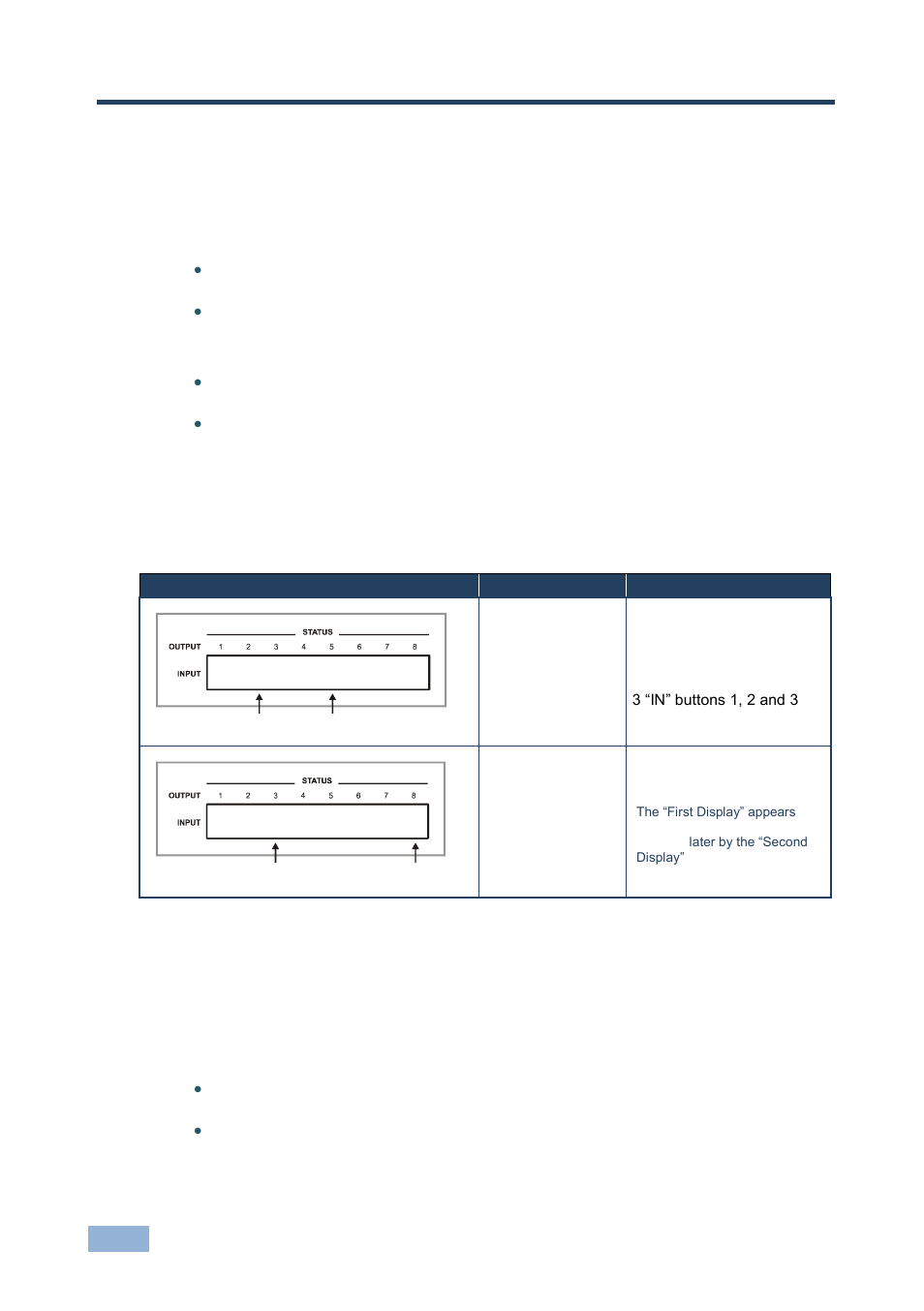 1 displaying unit characteristics, 2 confirming settings, Operating the vp-8x8 8x8 vga/uxga matrix switcher | Displaying unit characteristics, Confirming settings | Kramer Electronics VP-8x8 User Manual | Page 19 / 31