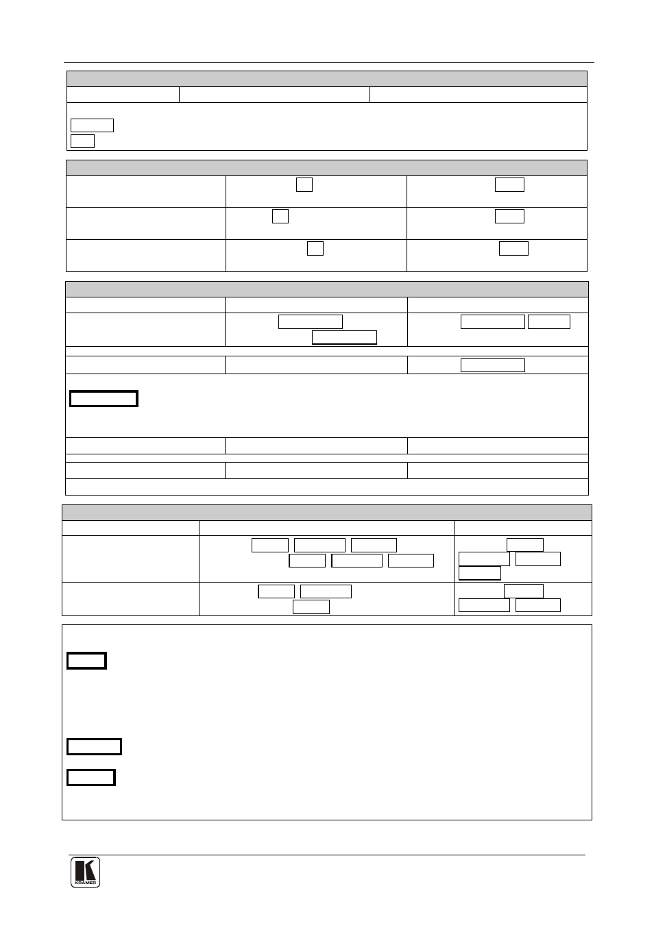 Kramer protocol | Kramer Electronics VP-8x8AK User Manual | Page 49 / 57