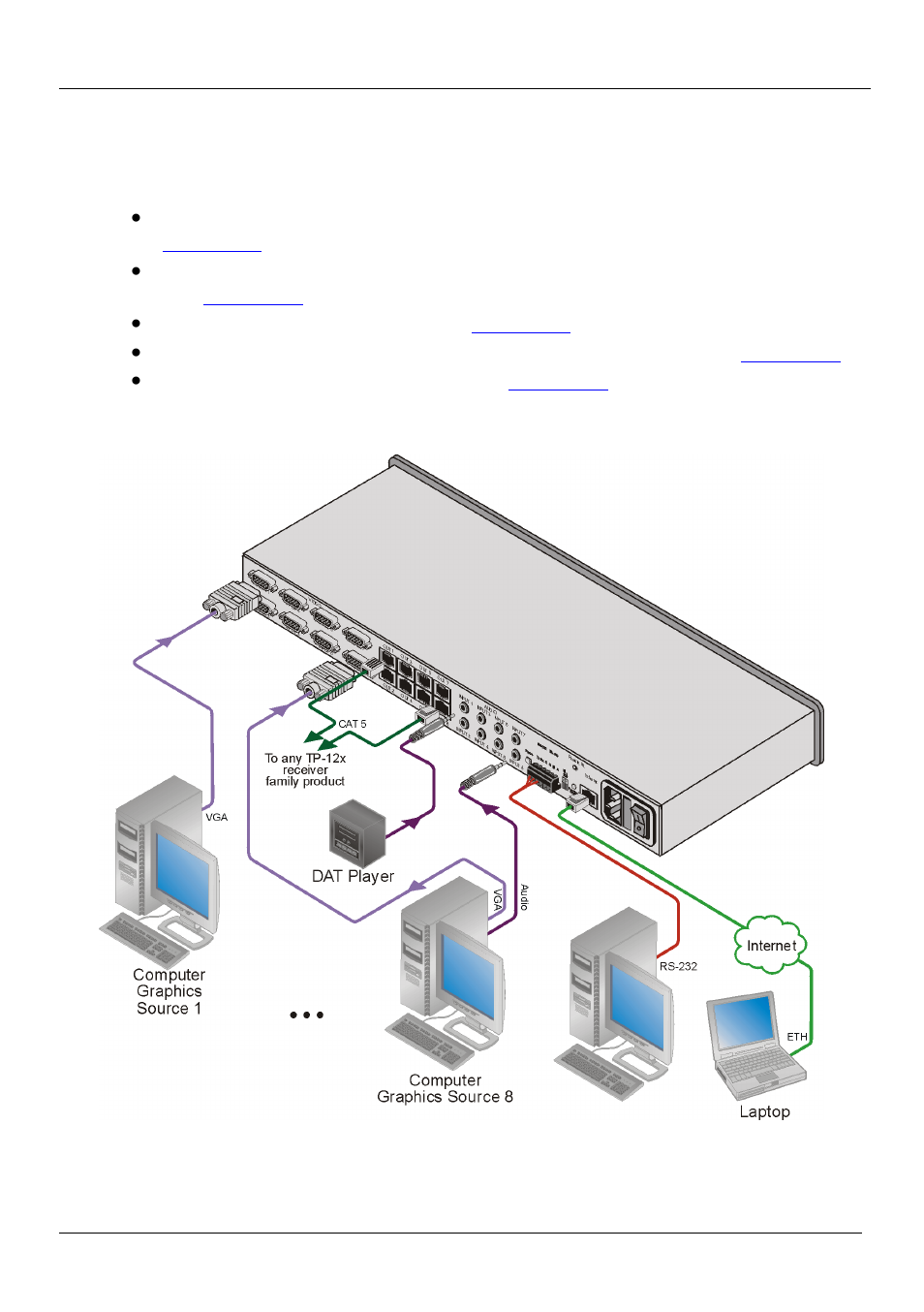 Kramer Electronics VP-8x8TP User Manual | Page 14 / 56