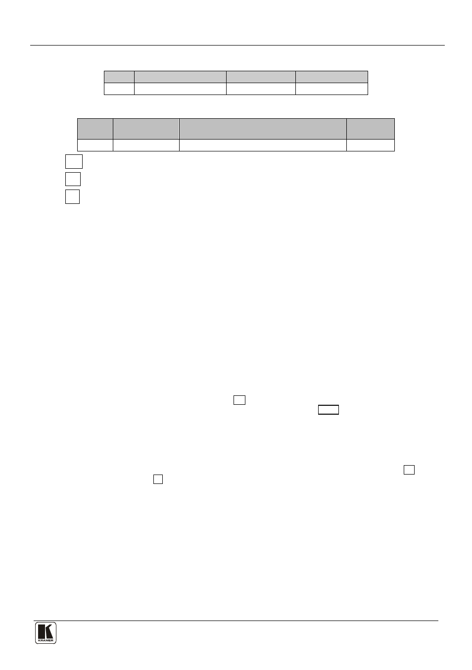 2 command parts details, Command parts details, Device message format | Device long response ( echoing command ) | Kramer Electronics VP-8x8TP User Manual | Page 45 / 56