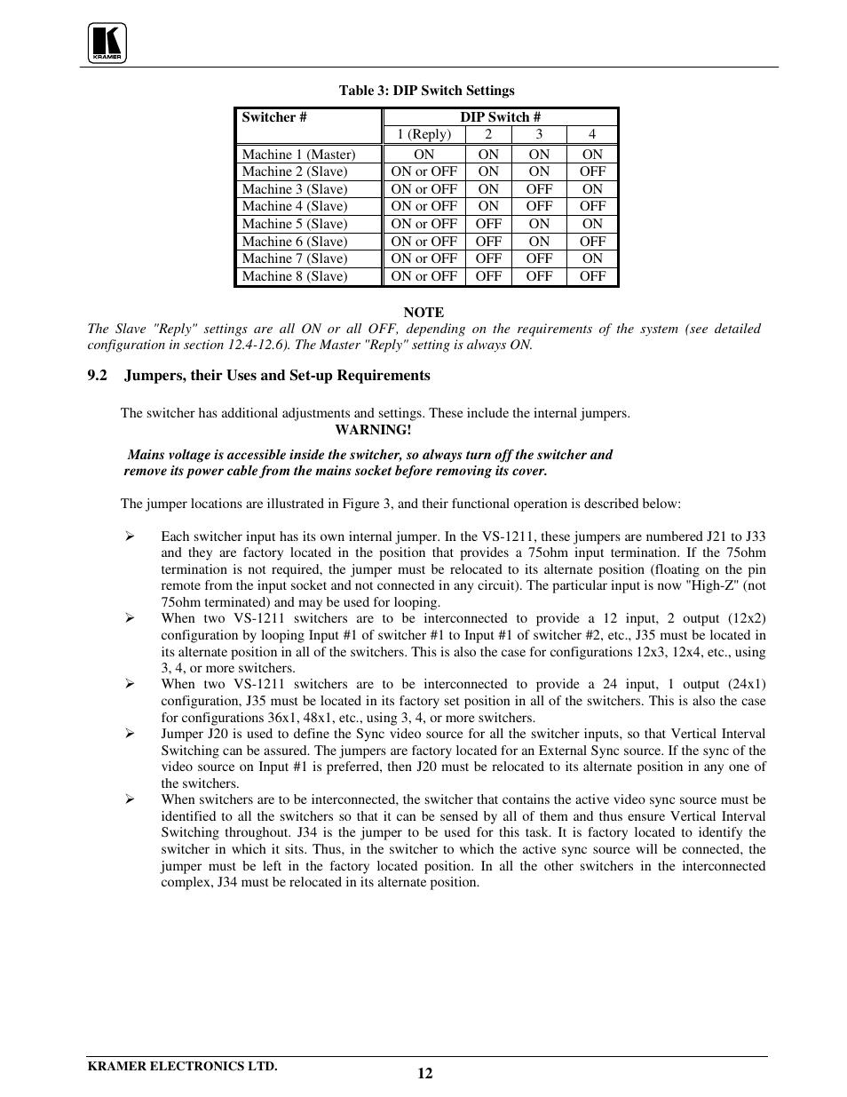 Kramer Electronics VS-801xlm User Manual | Page 13 / 27
