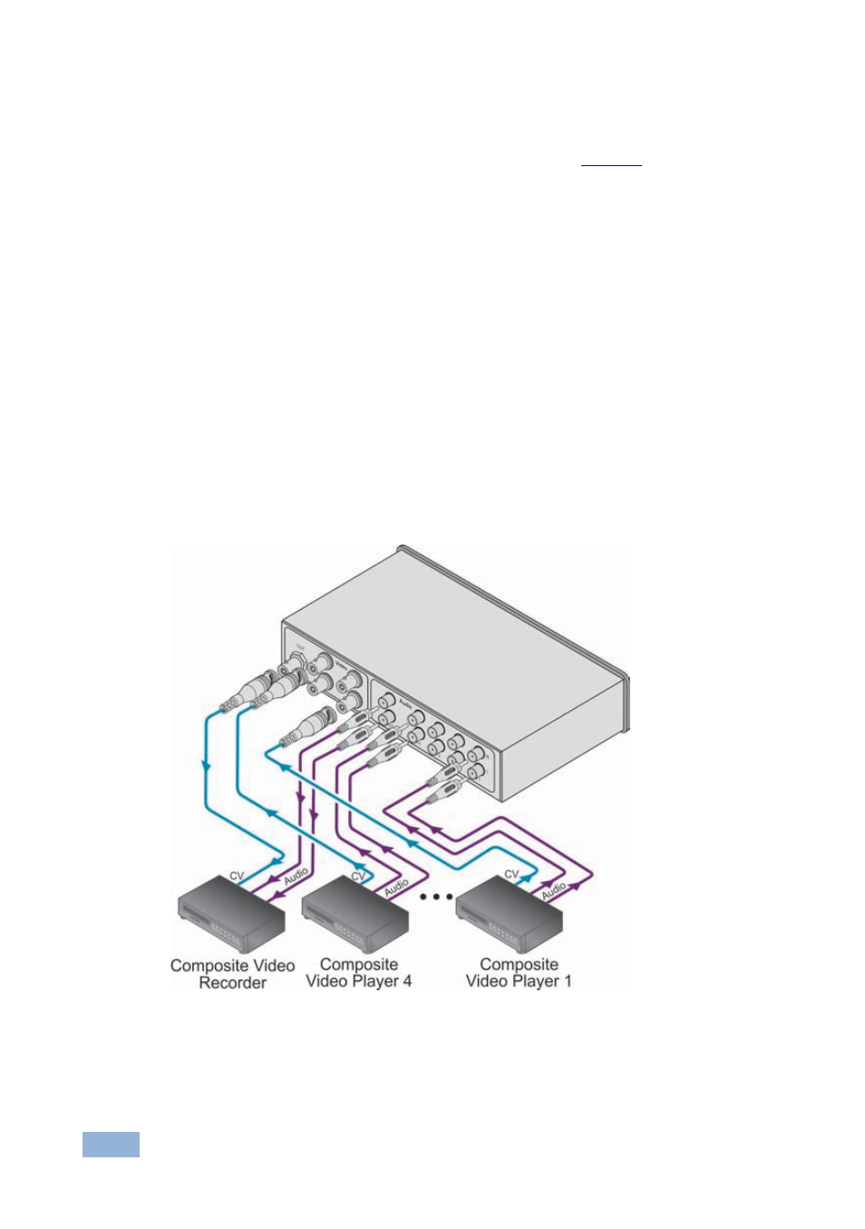 1 connecting the vs-41av 4x1 audio-video switcher, Connecting the vs-41av 4x1 audio-video switcher, Figure 4: connecting the vs-41av | Kramer Electronics VS-4X User Manual | Page 11 / 16
