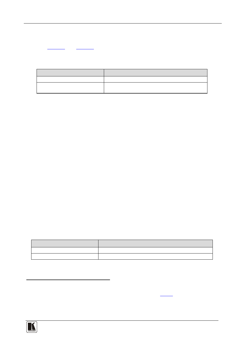 Table 6: summary of basic rc-ir2 setups, Table 7: summary of basic rc-ir2 operations | Kramer Electronics VS-1616A User Manual | Page 53 / 64
