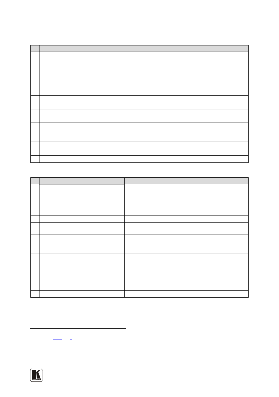Table 1: front panel vs-1616a features, Table 2: rear panel vs-1616a features, Table 1 | Table 2, Your balanced stereo audio matrix switcher | Kramer Electronics VS-1616A User Manual | Page 9 / 64