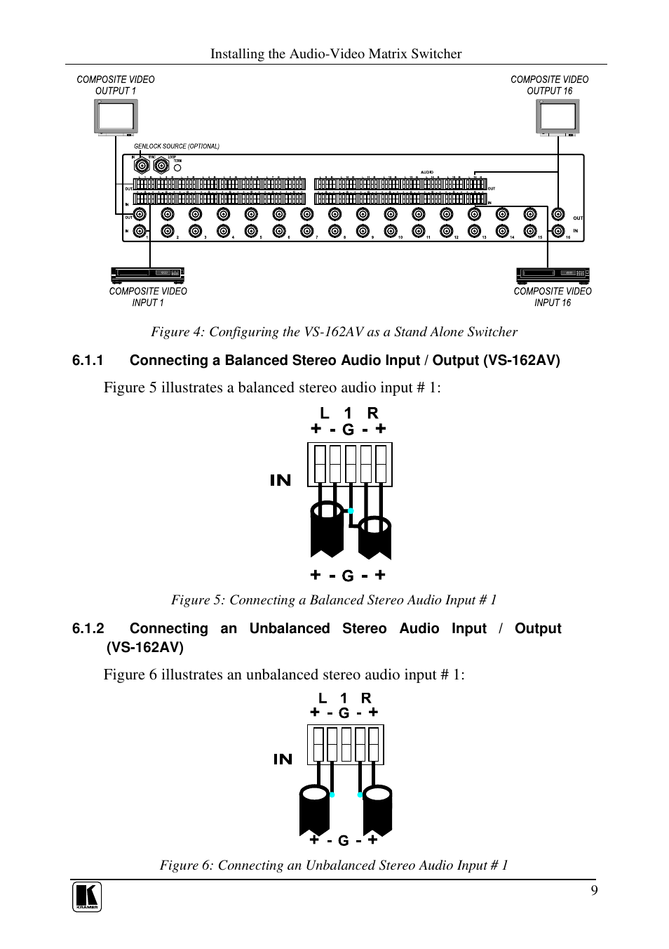 Kramer Electronics VS-162AVRCA User Manual | Page 13 / 53