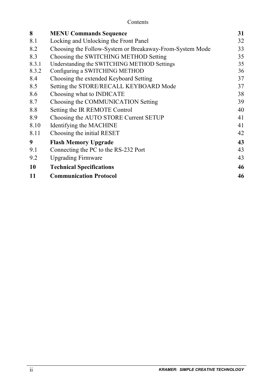 Kramer Electronics VS-162AVRCA User Manual | Page 3 / 53