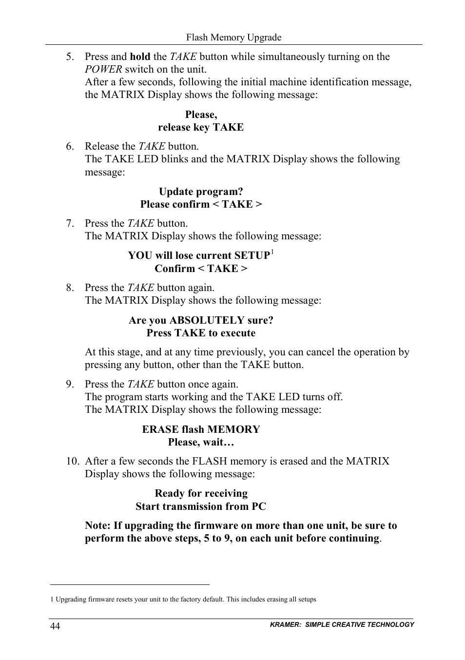 Kramer Electronics VS-162AVRCA User Manual | Page 48 / 53