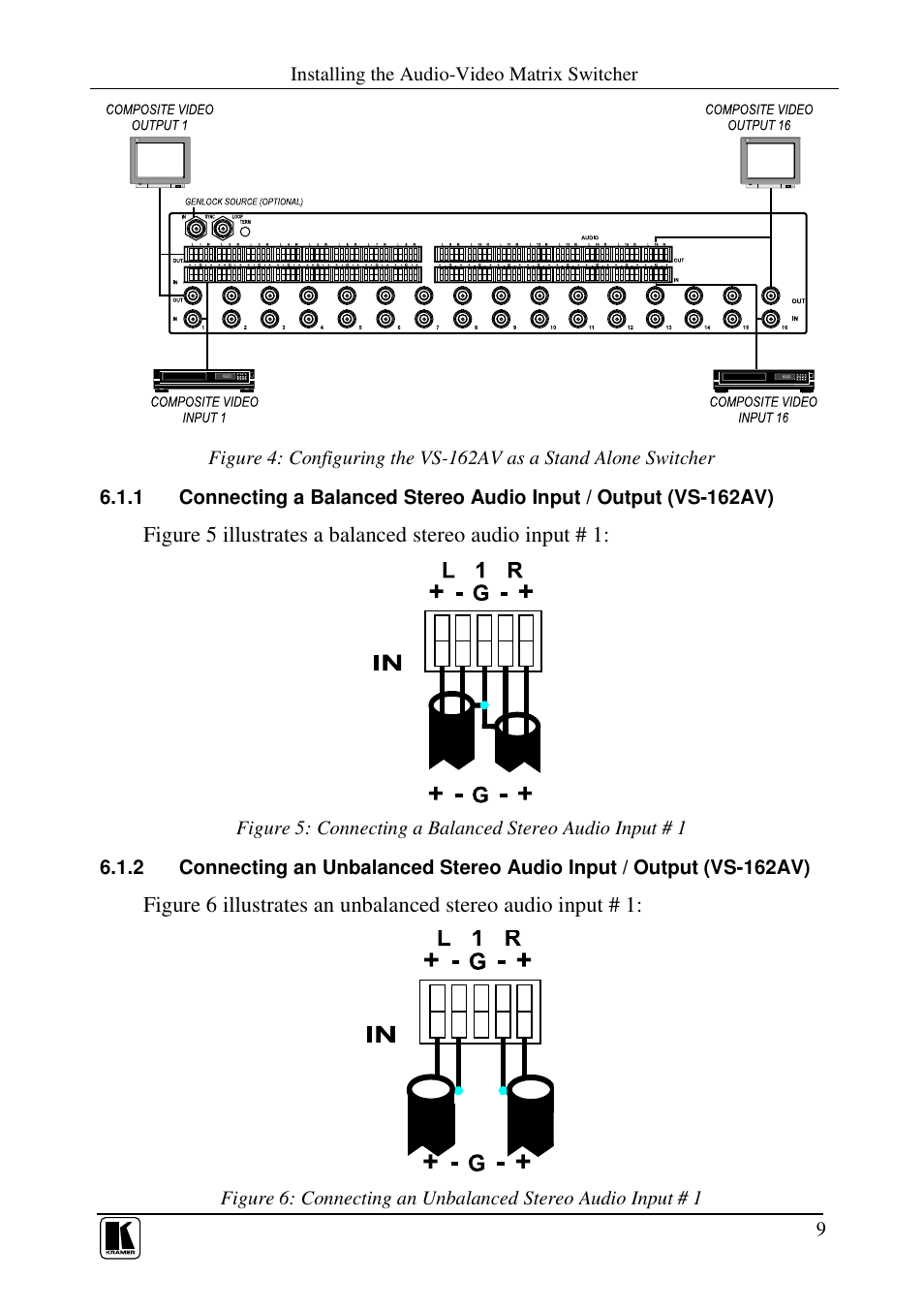 Kramer Electronics VS-162AVRCA User Manual | Page 13 / 53
