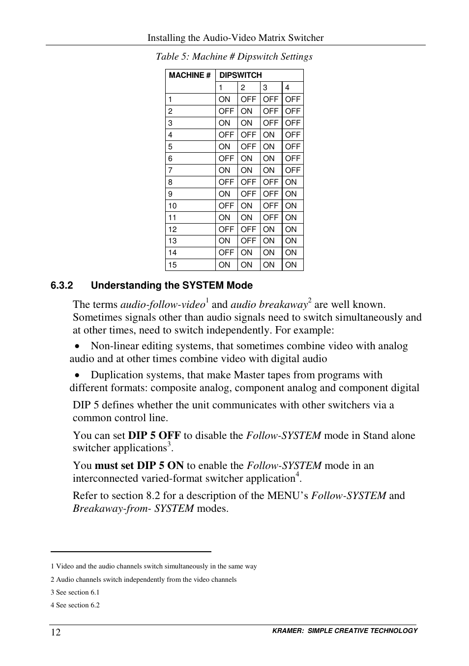 The terms audio-follow-video, And audio breakaway | Kramer Electronics VS-162AVRCA User Manual | Page 16 / 53
