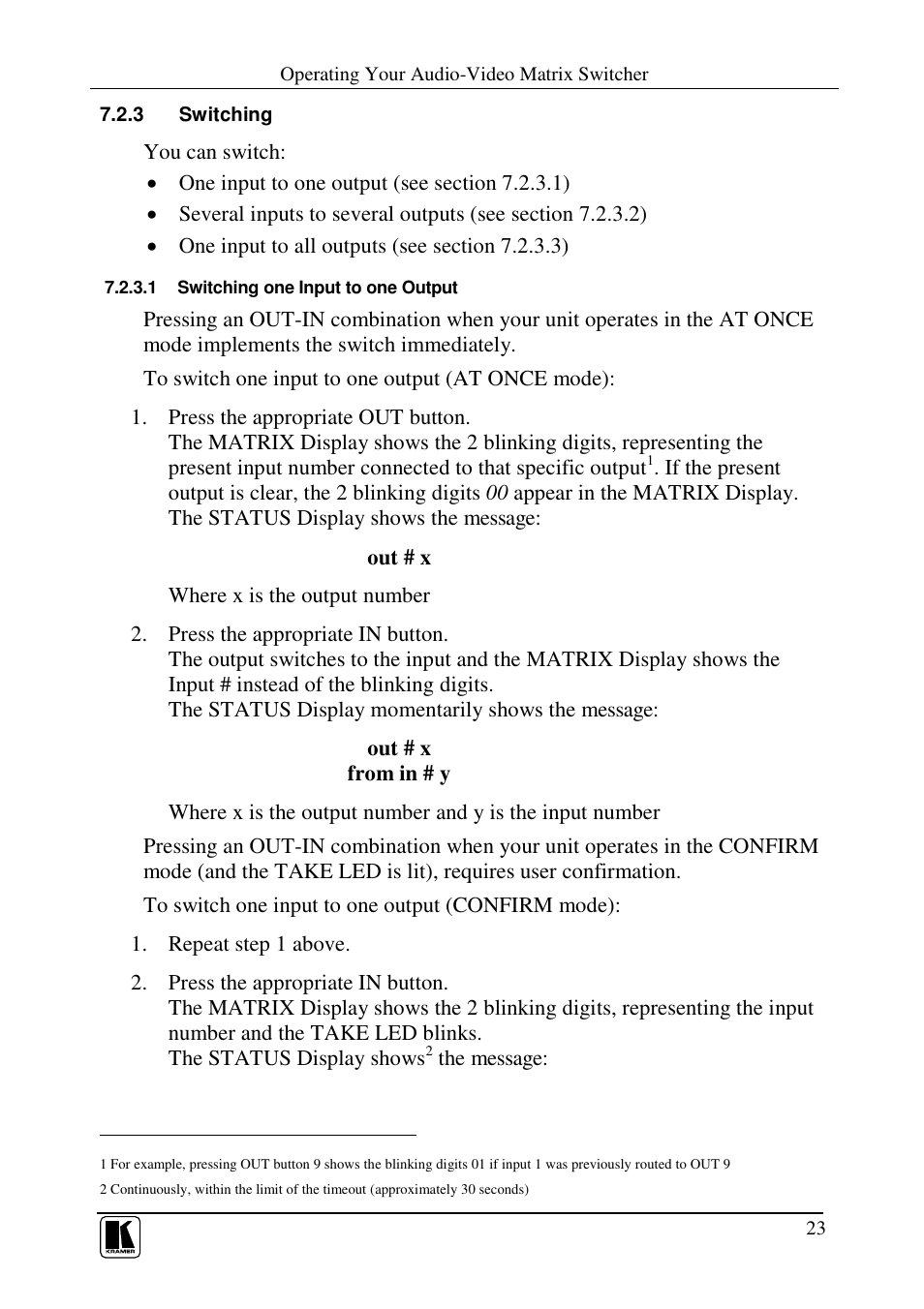Kramer Electronics VS-162AVRCA User Manual | Page 27 / 53