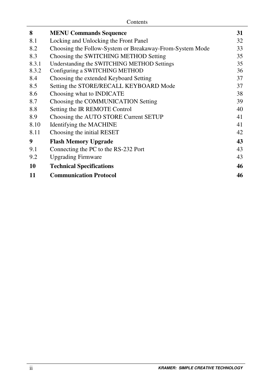 Kramer Electronics VS-162AVRCA User Manual | Page 3 / 53