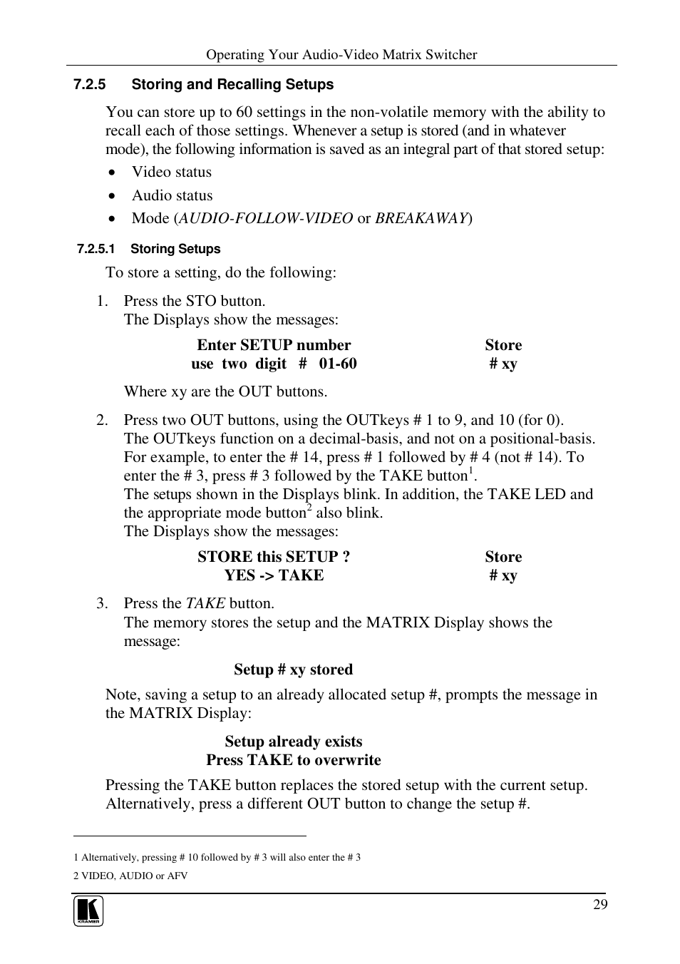 Kramer Electronics VS-162AVRCA User Manual | Page 33 / 53