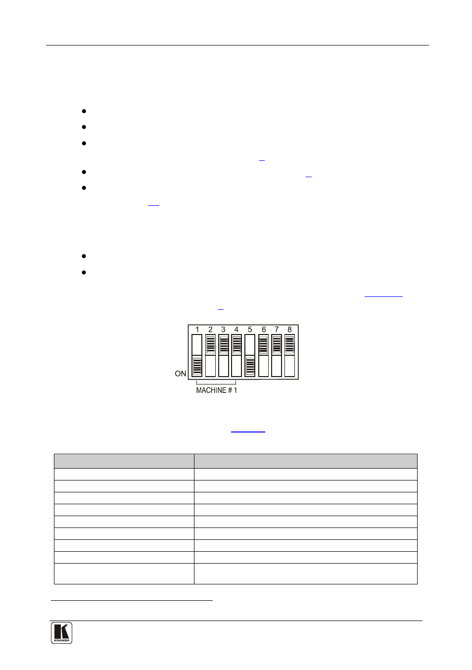 Figure 2: dip-switch setup on a single machine | Kramer Electronics VS-162V User Manual | Page 13 / 66