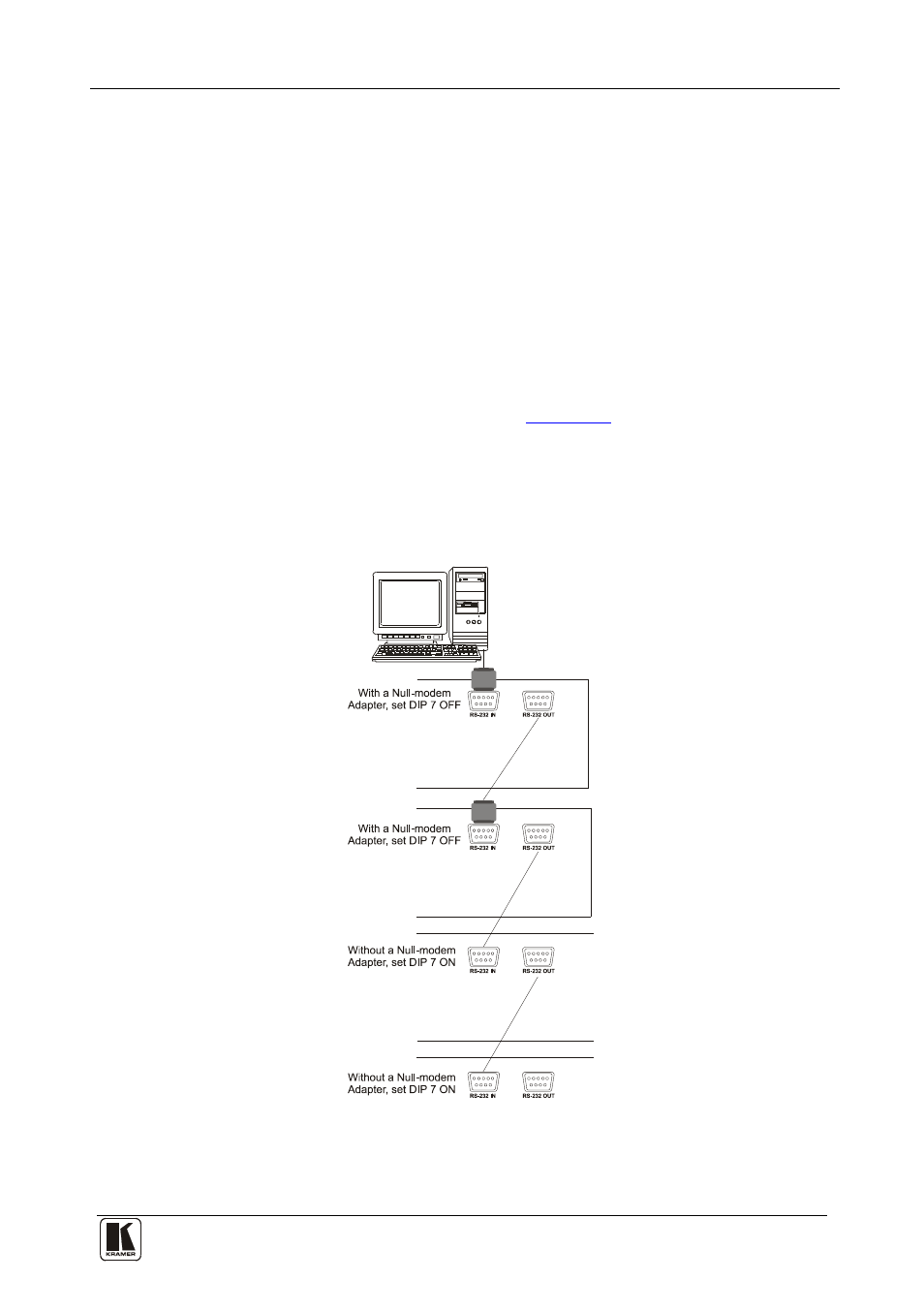 1 connecting the rs-232 control interface, Connecting the rs-232 control interface, Figure 13: connecting a pc to 4 vs-162v units | Ee section 9.1 | Kramer Electronics VS-162V User Manual | Page 27 / 66