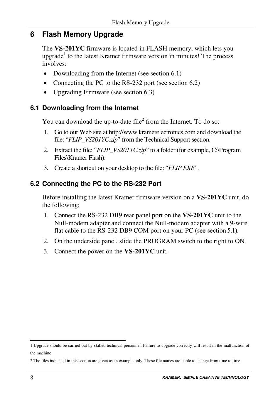 Kramer Electronics VS-201YC User Manual | Page 10 / 23