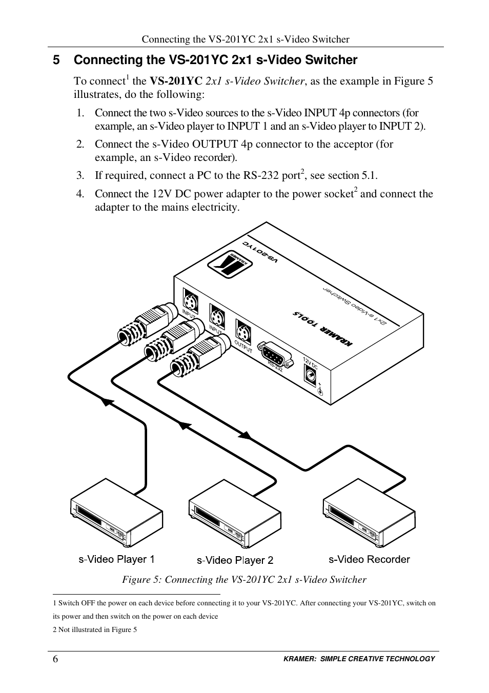 Kramer Electronics VS-201YC User Manual | Page 8 / 23