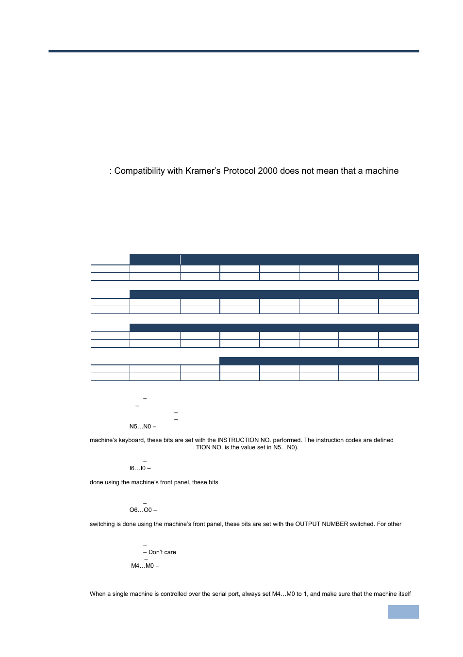 7 protocol 2000, 1 syntax, Protocol 2000 | Syntax | Kramer Electronics VS-21HDCP-IR User Manual | Page 14 / 21